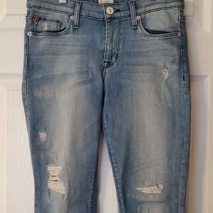 Hudson Jeans Light Blue Skinny with Distressed Details Sz 26
